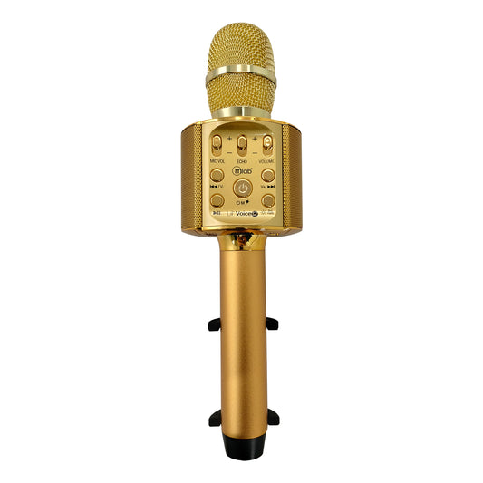 Mlab Micrófono Karaoke Lil Voice 2 Led Soporte Metal 8912