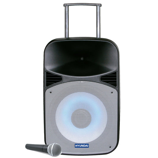 Parlante 15" con Micrófono Led Hyundai
