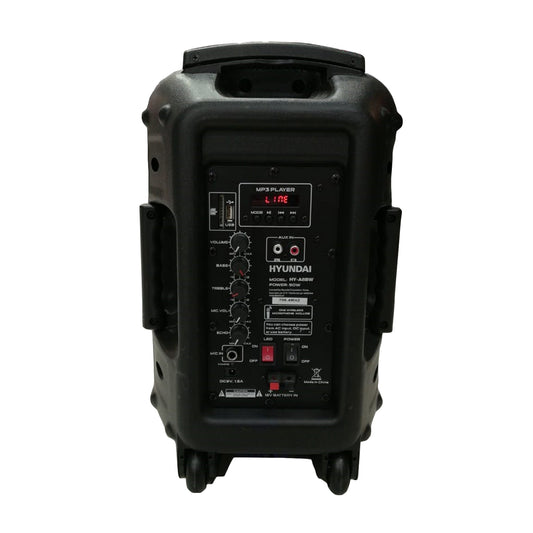 Parlante 8" con Micrófono Led Hyundai