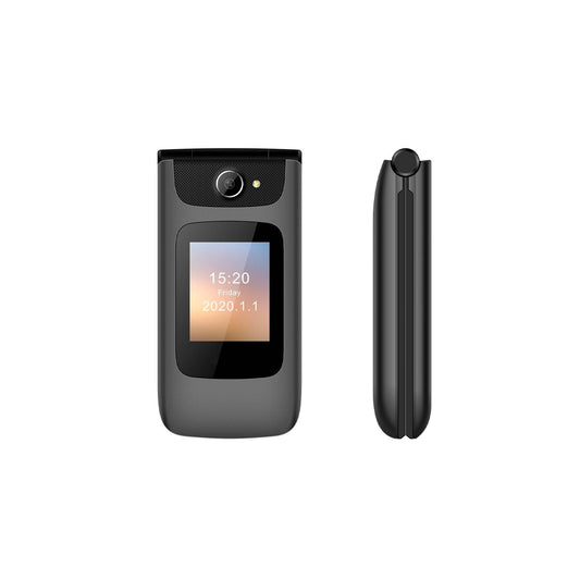 Seniorphone 4G Clamshell Batt 1450MAH Gris- Negro Introtech