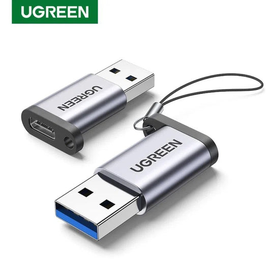 Adaptador M/H Usb-A 3.0 / In Usb-C 3.1 Aluminio Silver Ugreen Us276
