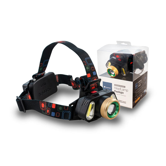 Powerlab Linterna Led De Cabeza 3 Led Zoom