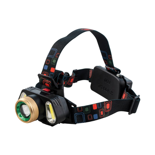 Powerlab Linterna Led De Cabeza 3 Led Zoom