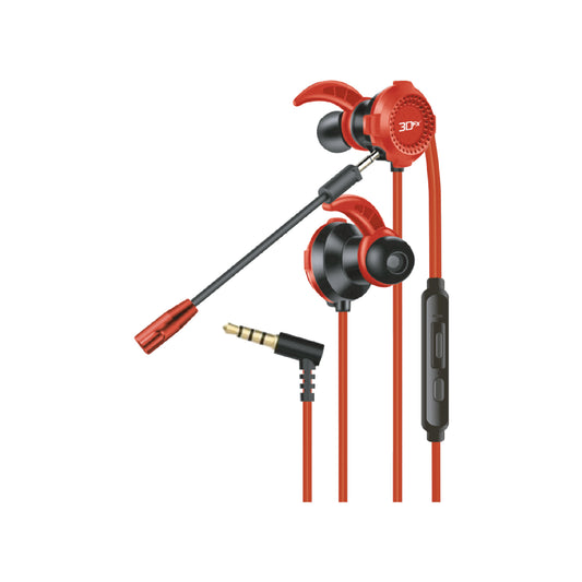 Audífono Gamer In-Ear Con Mic. Desmontable