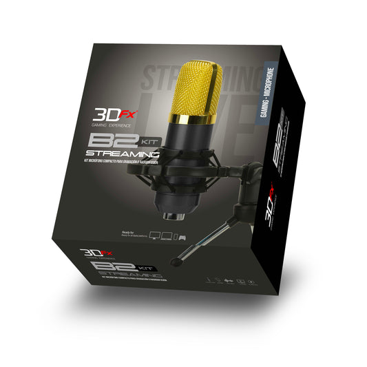Kit Microfono Condensador Streaming B2