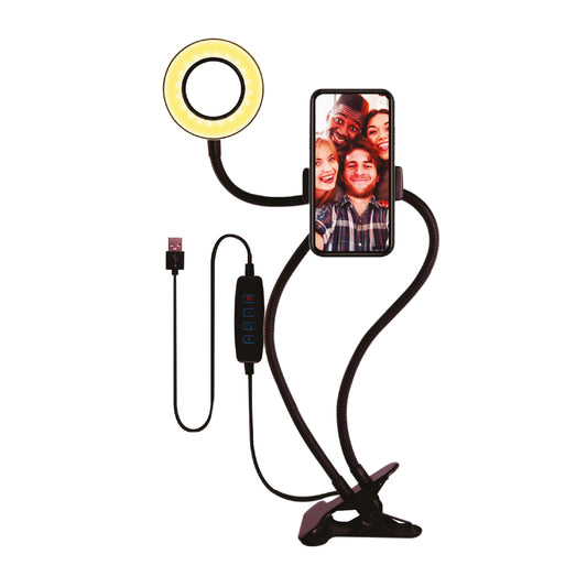 Mlab Aro Luz Led Selfie Clip Para Smartphone