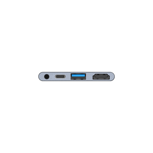 Hub USB-C 4 en 1 para iPad Pro USB-C CASA I4 Adam Elements gris
