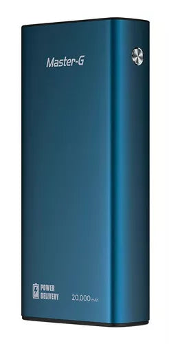 CARGADOR PORTATIL MASTER-G UCP20000PD CARGA RAPIDA mAh AZUL