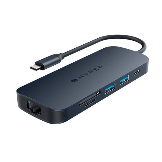 Hub USB-C Hyperdrive Next 8-1 hasta 140W pas thru Hyper