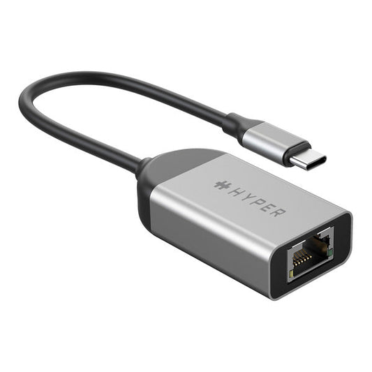 Adaptador Hyperdrive USB-C a Ethernet 2.5GB Hyper Gris