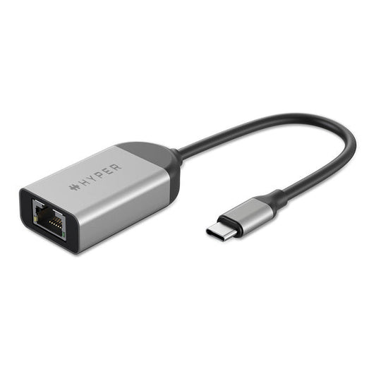 Adaptador Hyperdrive USB-C a Ethernet 2.5GB Hyper Gris