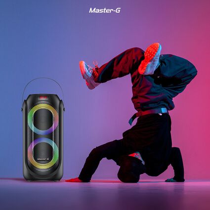 Parlante Karaoke Master-G MGEVO Negro